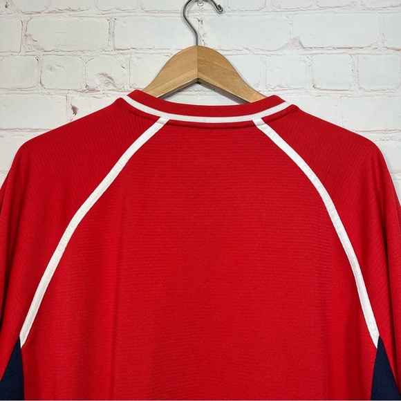Majestic Boston Red Sox Shirt Jersey Mens Large Red Blue Embroidered MLB. - Picture 11 of 13